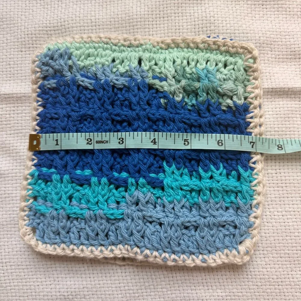 🌊 Coastal Blues Handmade Crochet Dishcloth Set 🌊